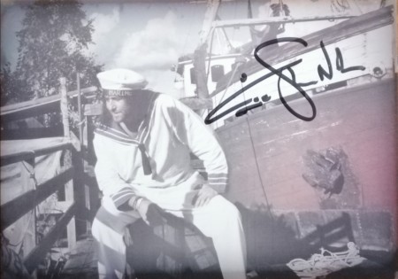 Åge Sten Nilsen SIGNED !!! "sailer" FANCARD, Size 15x21 cm