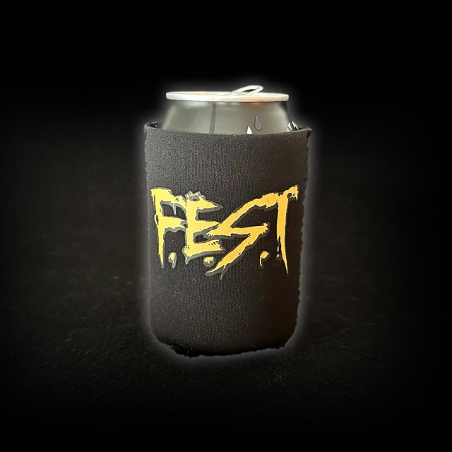 Svart logo koozie