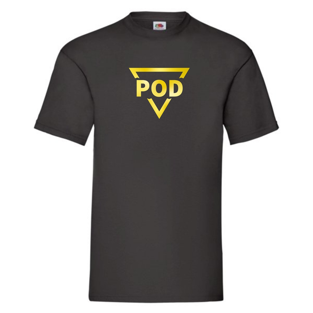 Tshirt med stor POD logo på brystet