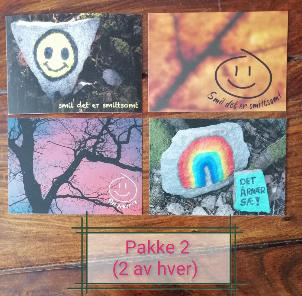 H2H postkort pakke 2
2 av hvert motiv (10 x 15 cm ) 