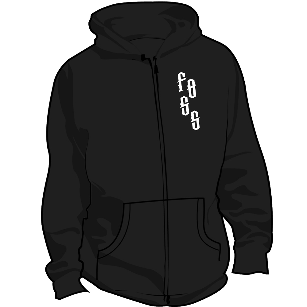 black zip-hood with album artwork on chest

kjøpte produkter kan ikke returneres eller byttes da de lages 